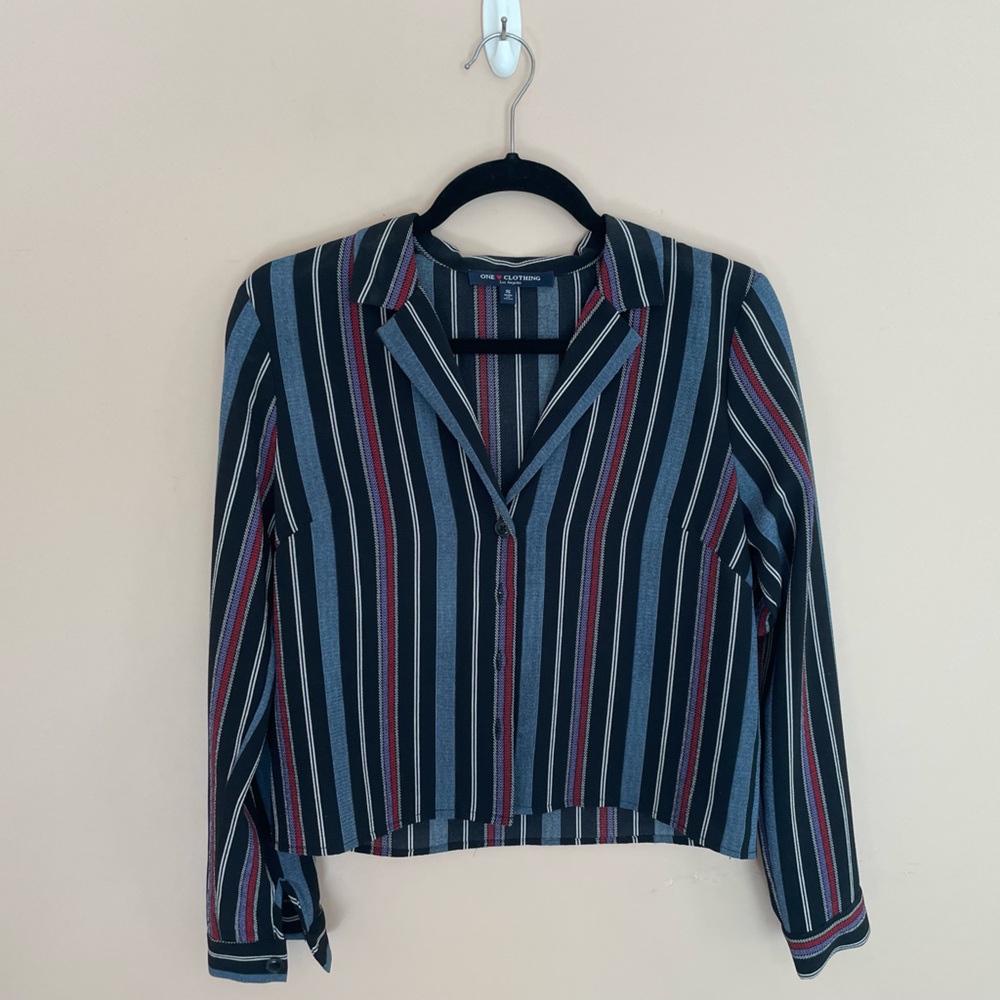 Striped Button Down / Size Small / One Clothing